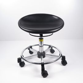 Китай Табуретки лаборатории черного полиуретана эргономические, прочный ротатабельный стул офиса завод