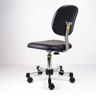 Черный ПУ кожаный эргономический ЭСД предводительствует стул чистой комнаты с высотой Суда колес поставщик