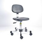 Черная чистая комната ЭСД полиуретана предводительствует барный стул шарнирного соединения 360 градусов регулируемый поставщик